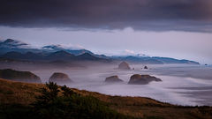 Cannon Beach Fog & Sunset