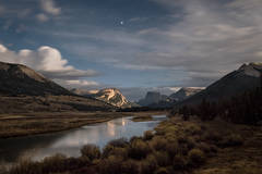 Green River Twilight Moonlight
