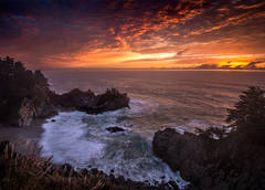 McWay Falls Winter Sunset