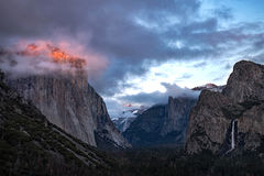 Tunnel View Winter Sunset 2
