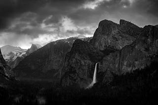 Bridalveil Falls Winter Sunset