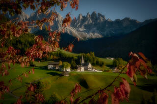 Santa Magdalena Church Fall Colors