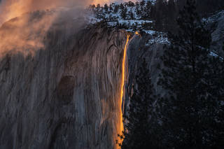 Horsetail Falls Sunset