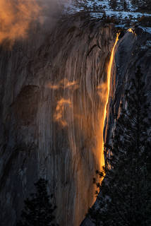 Horsetail Falls Sunset