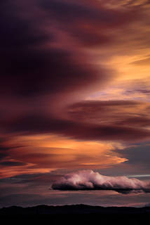 Lenticular Clouds over Lone Pine