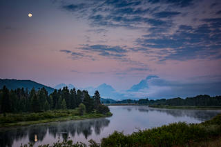 Oxbow Bend Moonrise