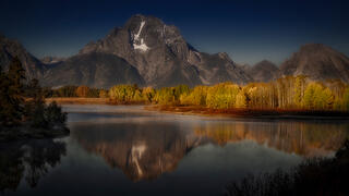 Oxbow Bend Moonset