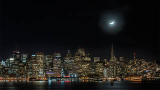 San Francisco Moonset