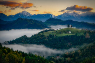St Thomas Fall Sunrise Fog