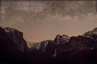 Tunnel View Winter Stars