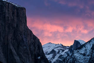 El Capitan Sunrise Winter