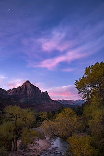 Predawn Watchman and Stars