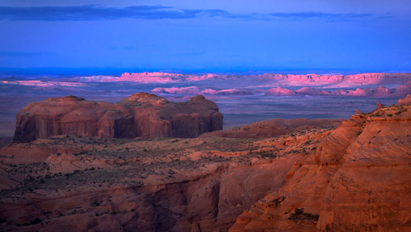 hunts mesa, hunts, mesa, desert, mountains, monument, valley, az, arizona, ut, utah, sunset, twilight
