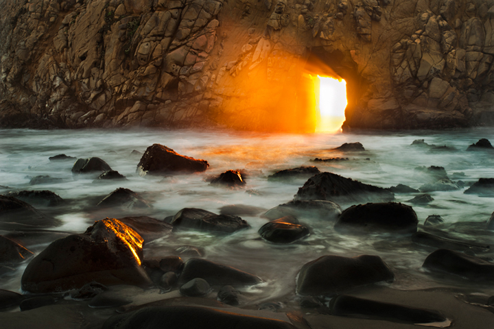 pfeiffer, state, park, coast, coastal, water, pacific, big sur, sur, big, sunset, twilight, surf, waves, beach, highway 1, hwy...