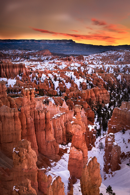 bryce national park, bryce hoodoos, sunset point, winter, southwest, sunrise, AZ, UT, arizona, utah, indian land, mountains...