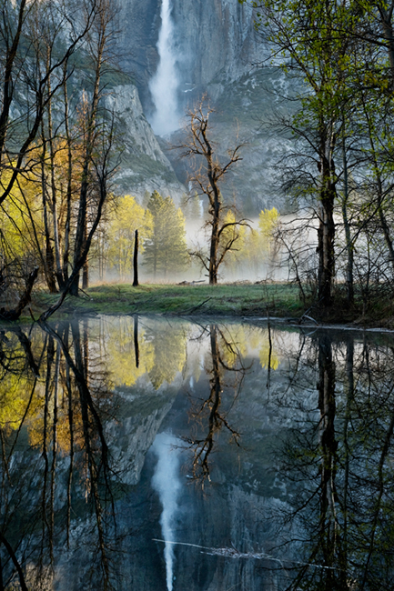 merced river, merced, river, yosemite, yosemite falls, swinging bridge, ca, california, sunrise, sierra, mountains, trees, water...