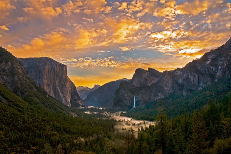 fall yosemite valley