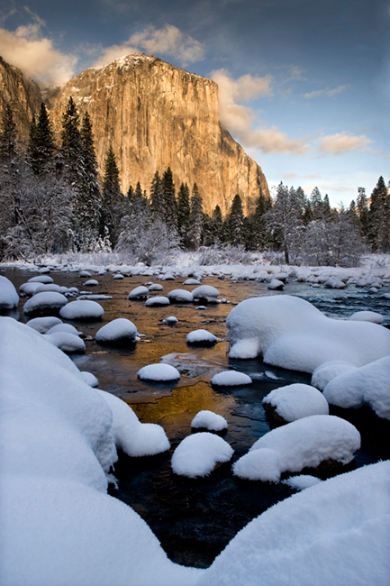 merced river, merced, river, yosemite, ca, california, winter, reflections, snow, valley view, valley, view, sunset, el capitan...