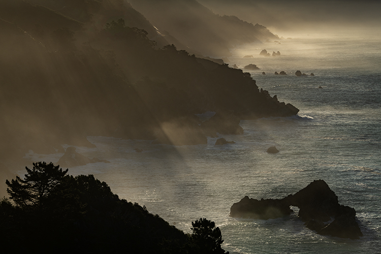 big sur, ca, california, pacific, ocean, water, beach, sunrise, sunset, surf, rocks, rock, coast, fog, sea stacks