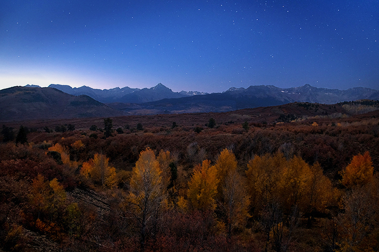 colorado, co, fall, san juan, owl creek, aspens, trees, flora, mountains, colorado plateau, sunrise, dallas divide, ridgway...