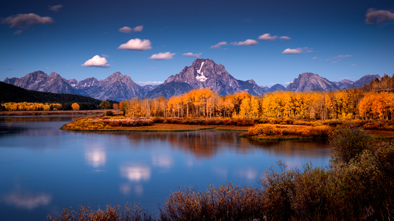 grand tendon national park, tetons, oxbow bend, snake river, snake, river, mountains, trees, water, fall, color, fall colors...