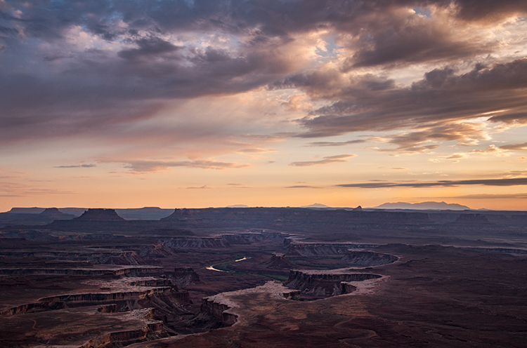 utah, ut, canyonlands national park, sunset, clearing storm, clouds, canyons, southwest, colorado plateau, atmospherics, red...