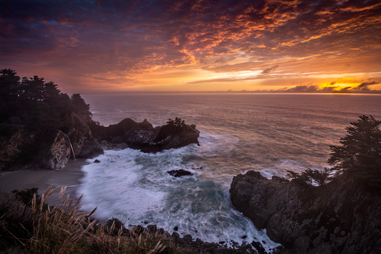 McWay Falls Winter Sunset