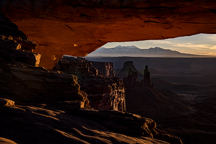 southwest, utah, moab, canyonlands, national parks, sunrise, sunset, mesa arch, red rock, sandstone, mountains, west, islands...