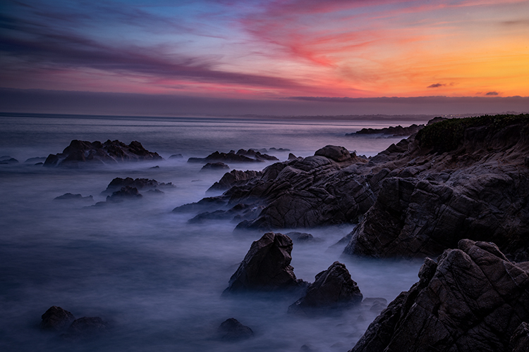 monterey, bay, ca, california, sunrise, water, ocean, pacific, flora, aloes, aloe, cypress, sunrise, surf, rocks, coastline...