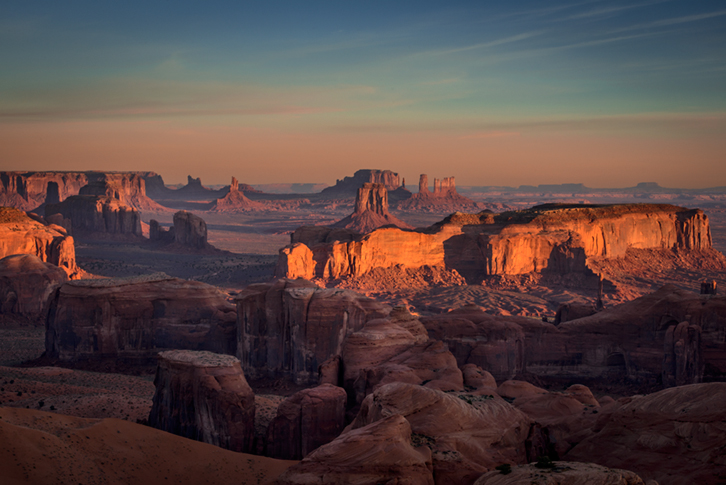 monument valley, southwest, sunrise, AZ, UT, arizona, utah, indian land, mountains, desert, hunts mesa