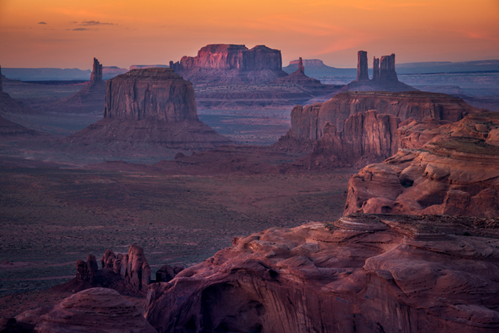 monument valley, southwest, sunset, AZ, UT, arizona, utah, indian land, mountains, desert, hunts mesa
