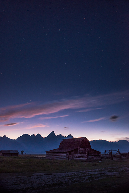 mountains, Wyoming, wy, Tetons, Grand Teton Park, landscape, Fall, trees, aspens, jackson, moulton barn, stars, night, big dipper...