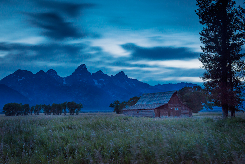 mountains, landscape, tetons, grand teton national park, snake river, sunset, snake, river, water, trees, moulton, barn, twilight...