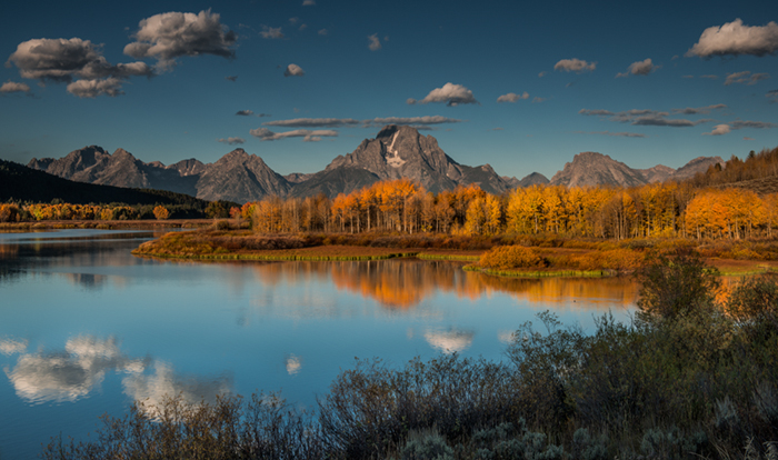 mountains, Wyoming, wy, jackson, Tetons, Grand Teton Park, landscape, Fall, trees, aspens, fall color, snake river, oxbow bend...