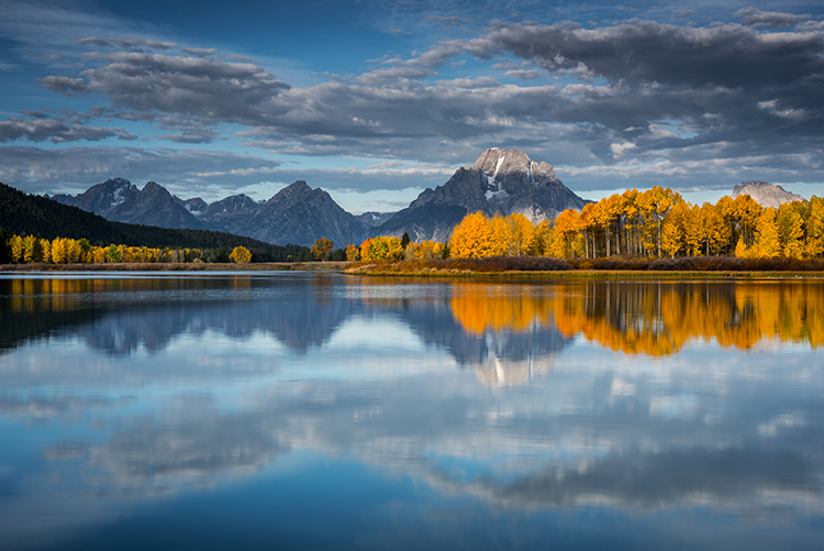 grand teton national park, tetons, oxbow bend, snake river, snake, wyoming, wy, river, mountains, trees, water, fall, color...