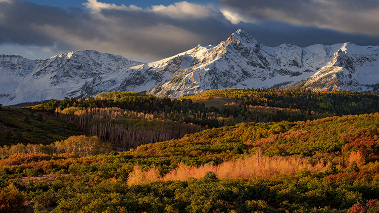 Rocky Mountains, San Juan mountains, rockies, san juans, fall, autumn, color, trees, aspen, pine, fir, colorado, co, sneffels...