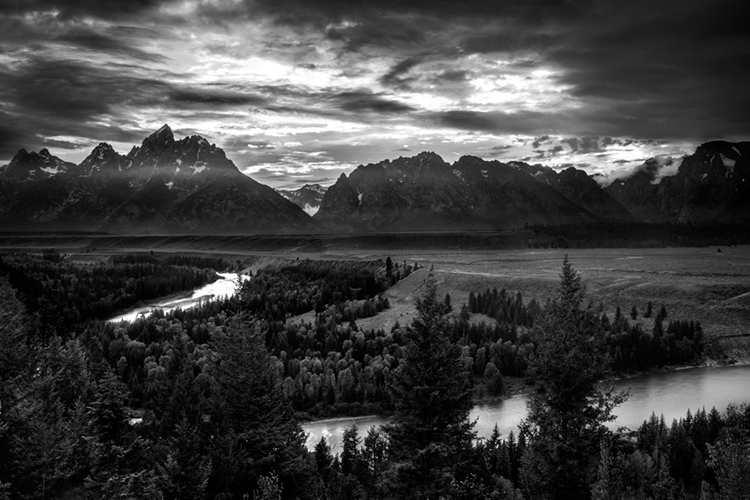 snake river, snake, river, mountains, landscape, tetons, grand tetons, sunset, clouds, storm, jackson, trees, national park...