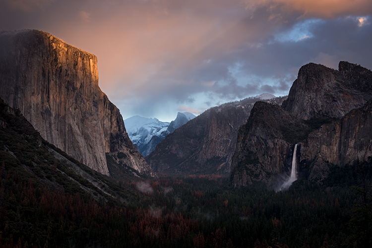 Yosemite, California, Ca, Sierra, valley, Yosemite national park,  el capitan, trees, sunset, tunnel view,  falls, water, clouds...