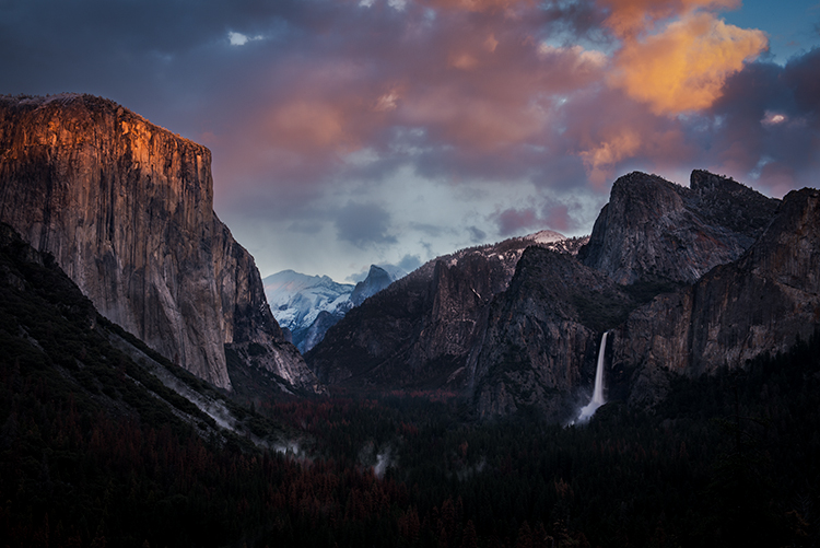 Yosemite, California, Ca, Sierra, valley, Yosemite national park,  el capitan, trees, sunset, tunnel view,  falls, water, clouds...