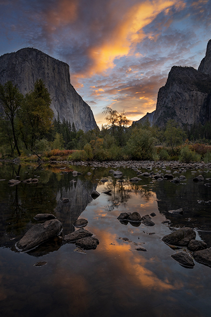 yosemite, national, park, np, fall, waterfall, bridalveil, sierra, flora, trees, sunrise, colors, valley, granite, rock, color...