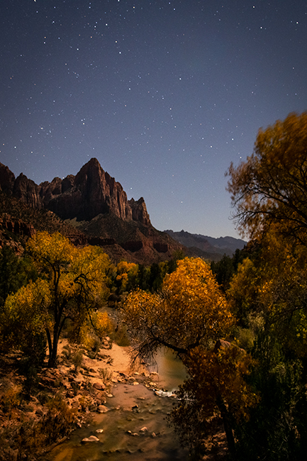 watchman, utah, ut, zion, virgin river, sunset, sunrise, stars, red rock, colorado plateau, southwest, fall, cottonwoods, colors...